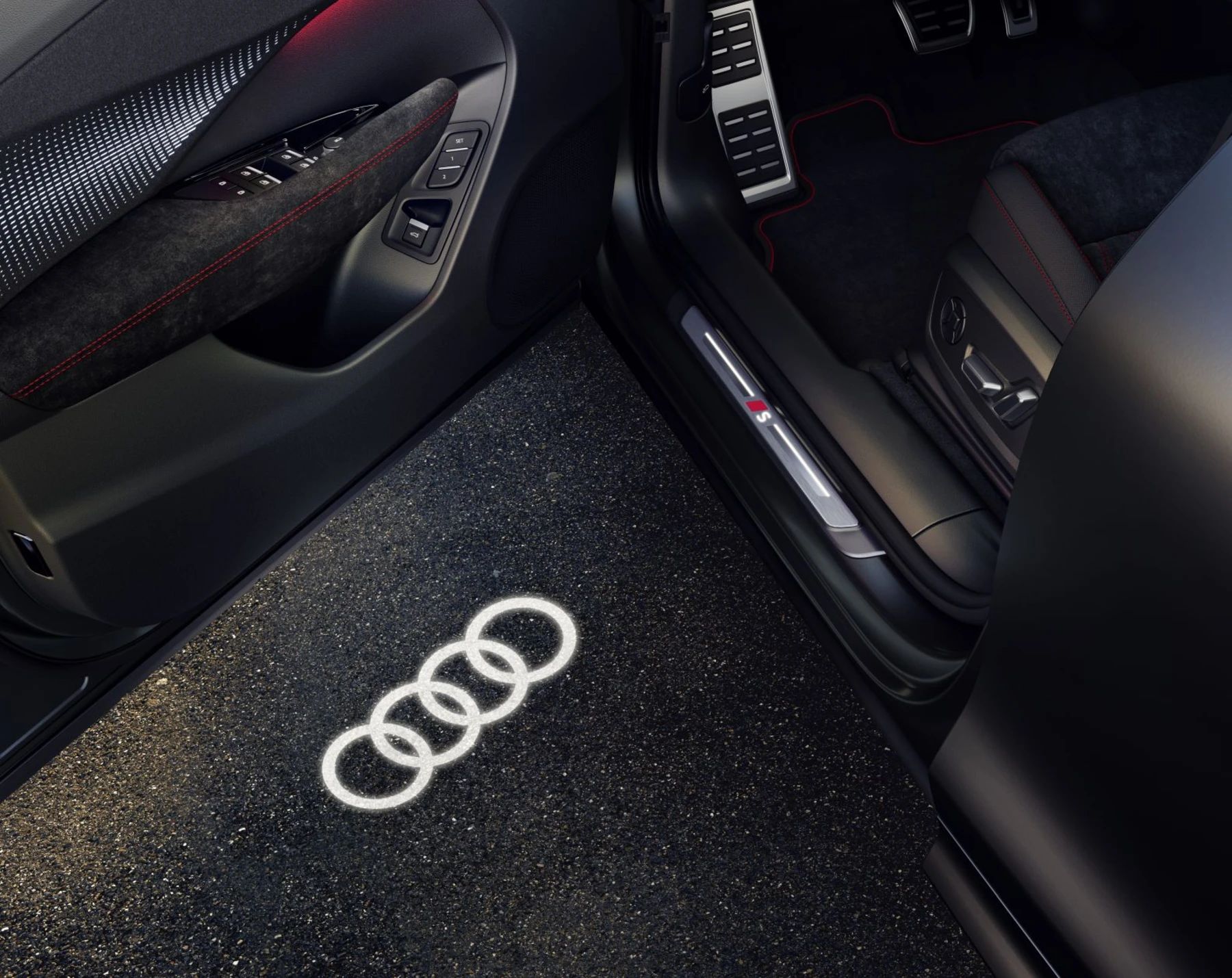 Audi LED-Einstiegsleuchten "Ringe"