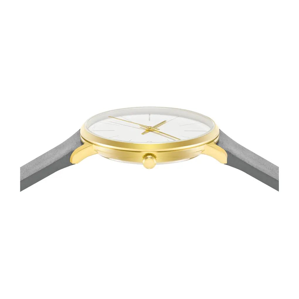 Audi Uhr, Damen, gold/weiß/grau