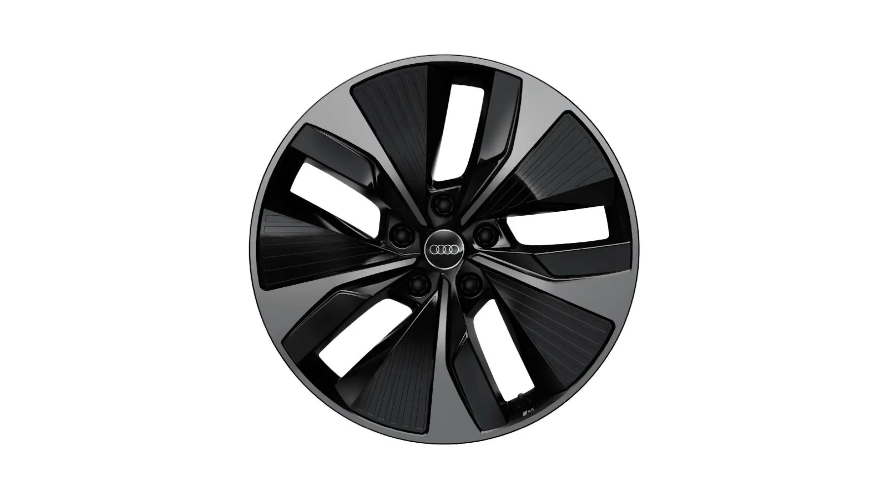 Audi Sport 5-Arm-Aero 9x21 5/130/29 schwarz frontpol. abgedunkelt VA