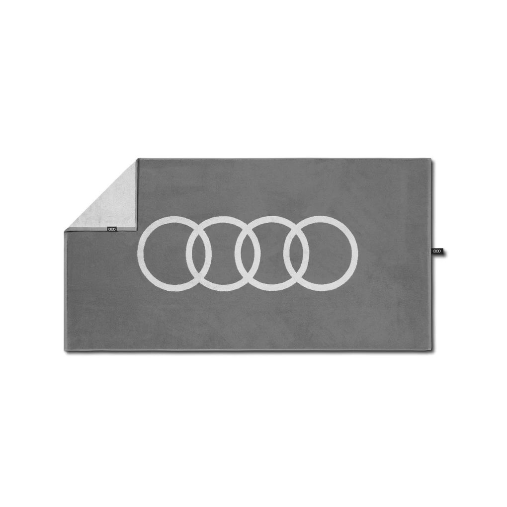 Audi Handtuch, hellgrau, 50x100cm