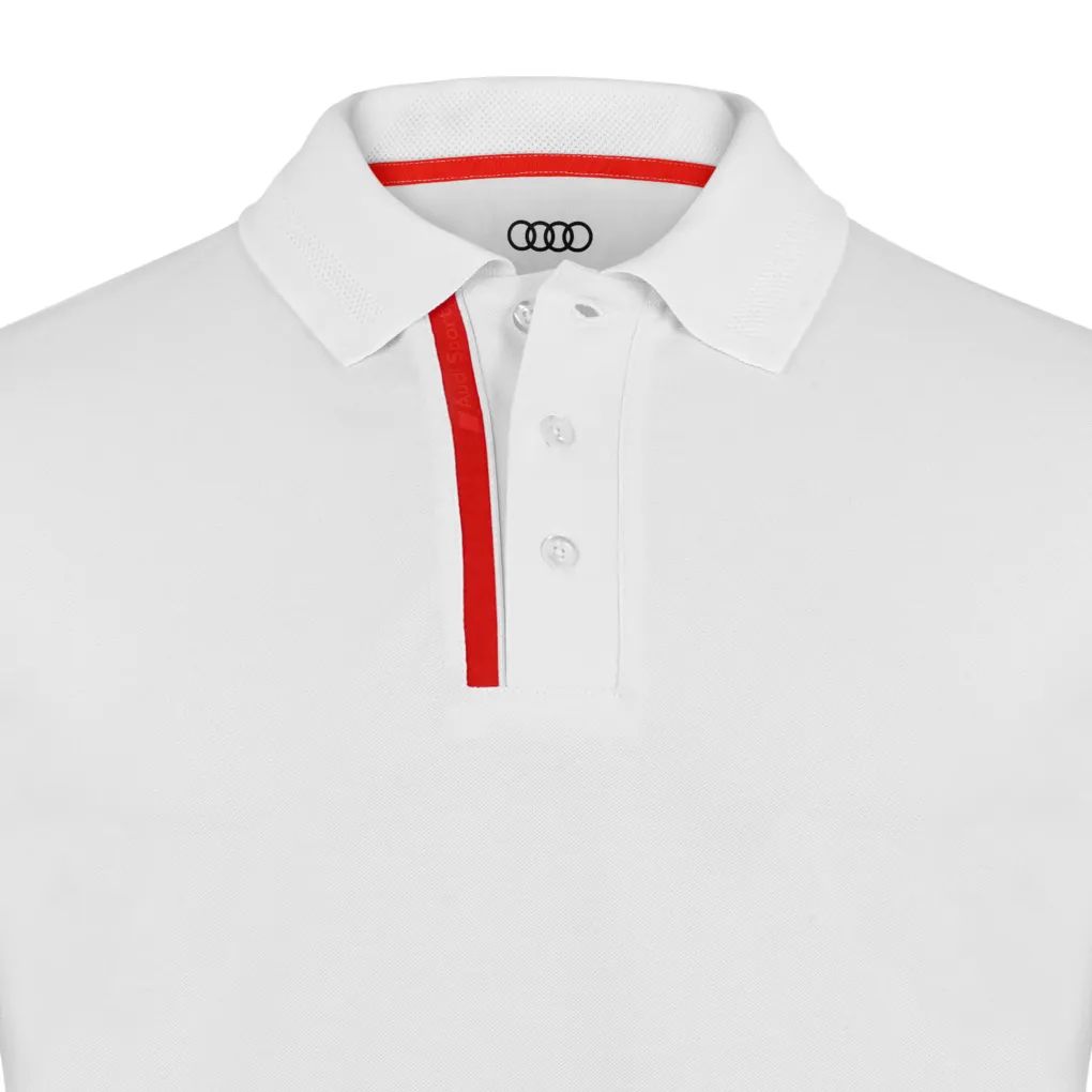 Audi Sport Poloshirt, Herren, weiß