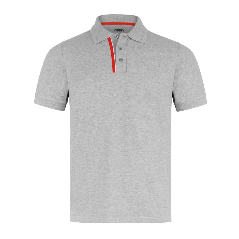 Audi Sport Poloshirt, Herren, grau melange
