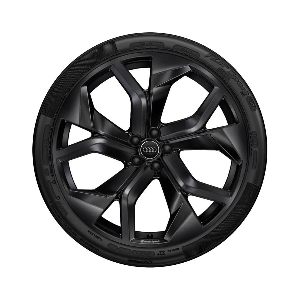 Audi Leichtmetallfelge 5-Y-Speichen-Rotor 10,5x23 5/112/18 schwarz