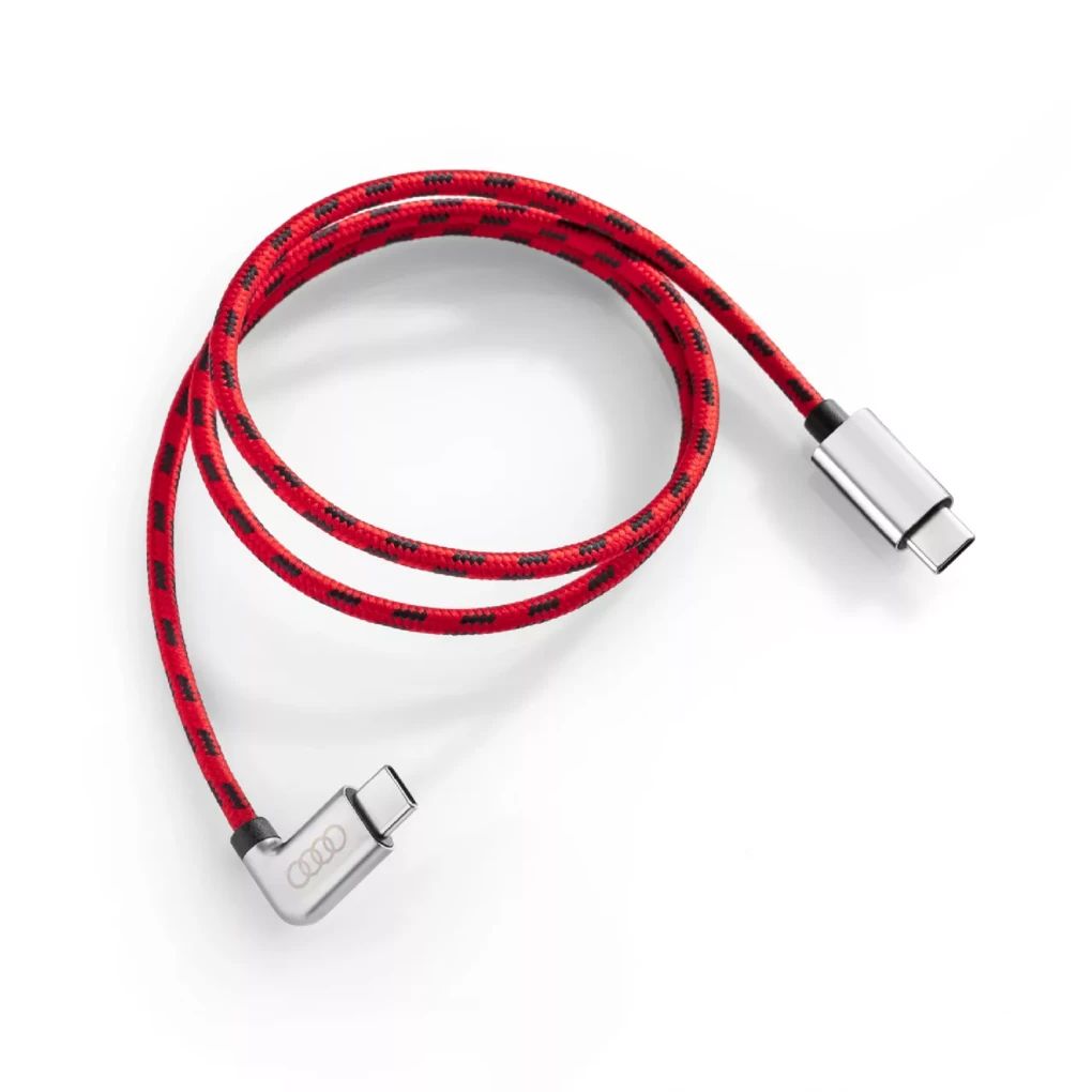 Audi USB-Type-C Ladekabel, 70 cm, rot