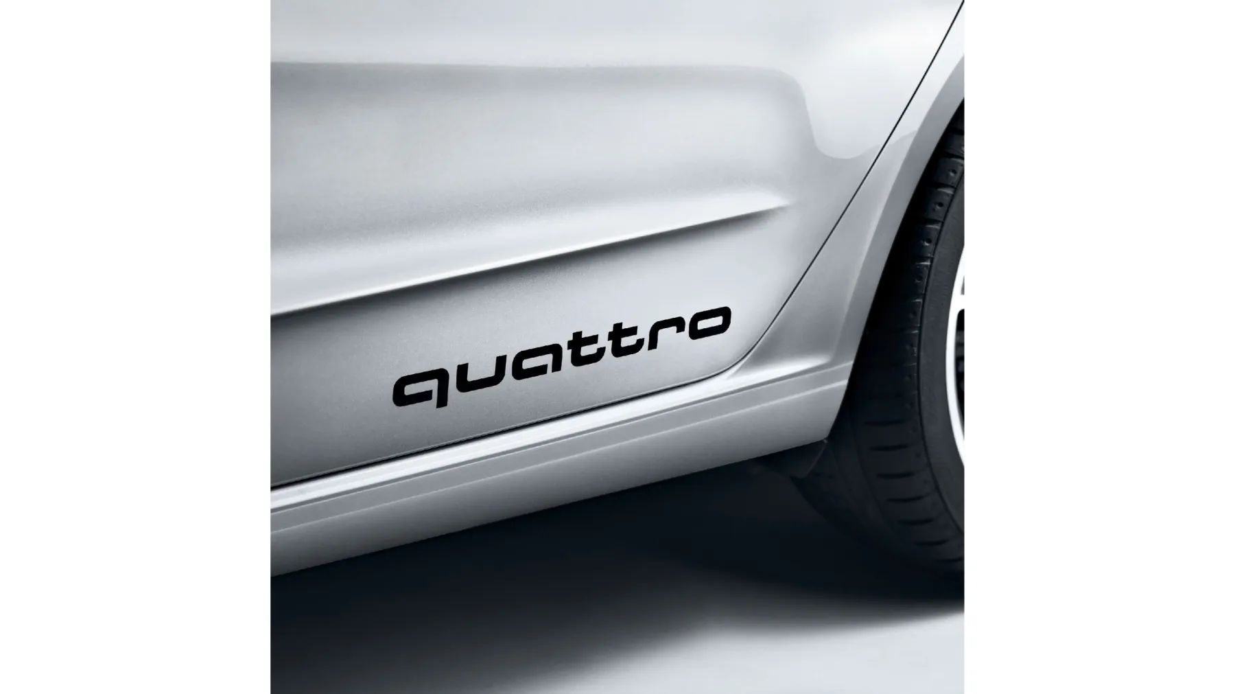 Audi Dekorfolien "quattro", brillantschwarz