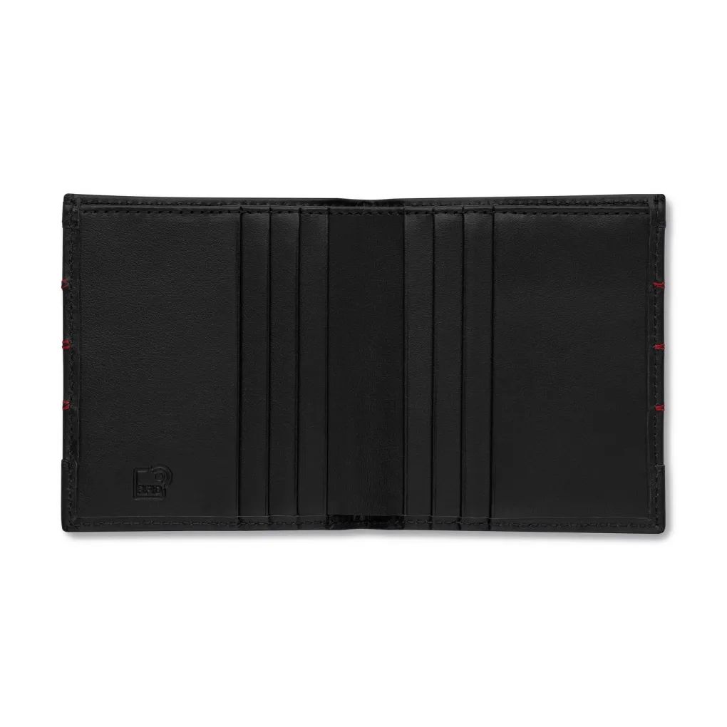 Audi Sport Minibörse Leder, Herren, schwarz-rot